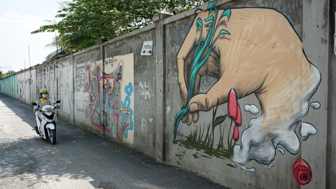Tranh tường, graffiti và... bôi bẩn đường phố - Ảnh 9. Tranh tường, graffiti và... bôi bẩn đường phố - Ảnh 9.