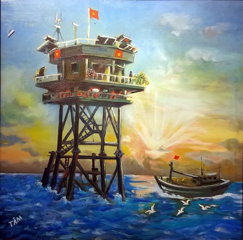 Giấc mơ màu - tranh của nhiếp ảnh gia và nhà báo - Ảnh 3. Giấc mơ màu - tranh của nhiếp ảnh gia và nhà báo - Ảnh 3.