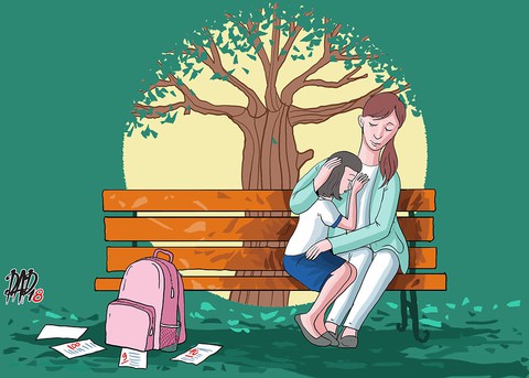 Tiết học bên gốc phượng - Ảnh 1. Tiết học bên gốc phượng - Ảnh 1.