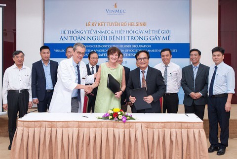 Vinmec kí kết với WFSA về an toàn gây mê phẫu thuật - Ảnh 1. Vinmec kí kết với WFSA về an toàn gây mê phẫu thuật - Ảnh 1.