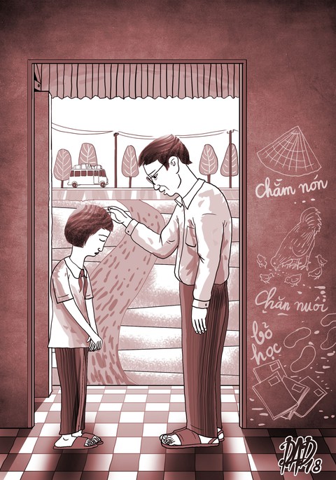Cái xoa đầu bên cửa lớp - Ảnh 1. Cái xoa đầu bên cửa lớp - Ảnh 1.