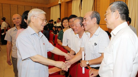 Cử tri ủng hộ Tổng bí thư làm chủ tịch nước - Ảnh 1. Cử tri ủng hộ Tổng bí thư làm chủ tịch nước - Ảnh 1.