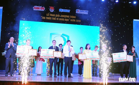 Bốn công trình đoạt giải Tri thức trẻ vì giáo dục - Ảnh 2. Bốn công trình đoạt giải Tri thức trẻ vì giáo dục - Ảnh 2.
