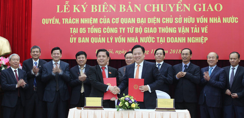 Chuyển giao 5 doanh nghiệp giao thông sang Ủy ban Quản lý vốn nhà nước - Ảnh 1. Chuyển giao 5 doanh nghiệp giao thông sang Ủy ban Quản lý vốn nhà nước - Ảnh 1.