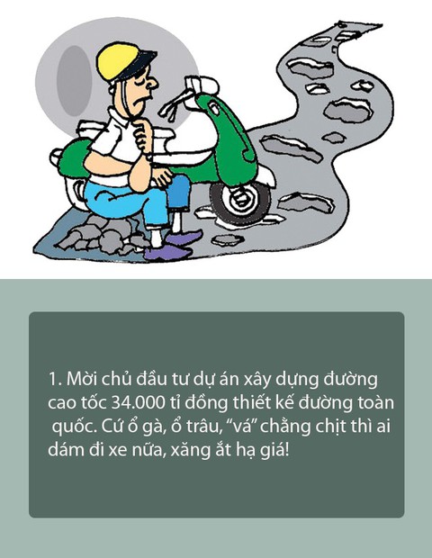 10 biện pháp vui để hạ giá xăng dầu - Ảnh 1. 10 biện pháp vui để hạ giá xăng dầu - Ảnh 1.