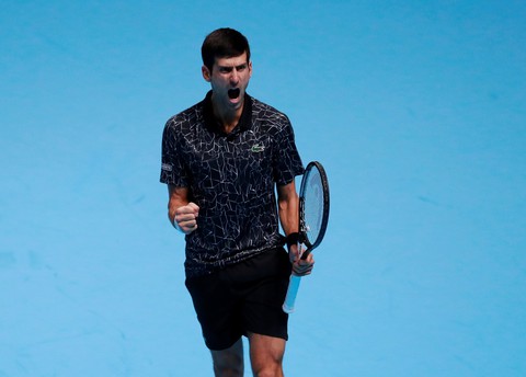 Djokovic thắng dễ Isner ở trận ra quân ATP Final 2018 - Ảnh 1. Djokovic thắng dễ Isner ở trận ra quân ATP Final 2018 - Ảnh 1.