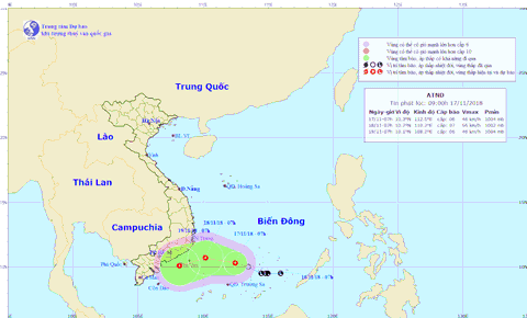 Áp thấp nhiệt đới hướng vào Nam Bộ, mưa to diện rộng - Ảnh 1. Áp thấp nhiệt đới hướng vào Nam Bộ, mưa to diện rộng - Ảnh 1.