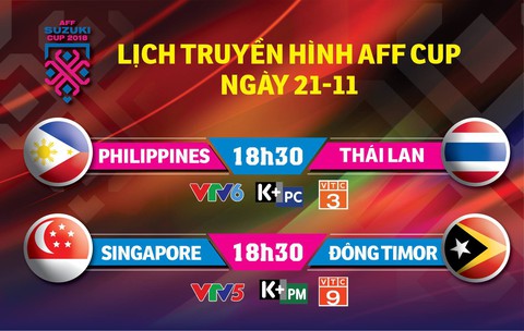 Lịch truyền hình AFF Cup 2018: Philippines quyết đấu Thái Lan - Ảnh 1. Lịch truyền hình AFF Cup 2018: Philippines quyết đấu Thái Lan - Ảnh 1.