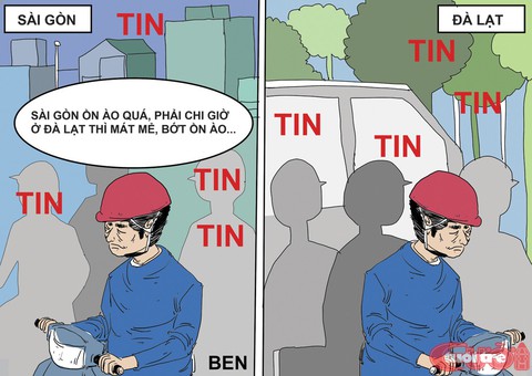 Cơn sốt Đà Lạt qua tranh biếm họa - Ảnh 2. Cơn sốt Đà Lạt qua tranh biếm họa - Ảnh 2.