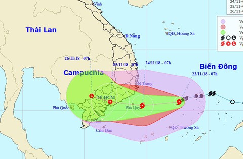 Bão hướng thẳng vào TP.HCM, Cần Giờ sẵn sàng di dân - Ảnh 1. Bão hướng thẳng vào TP.HCM, Cần Giờ sẵn sàng di dân - Ảnh 1.