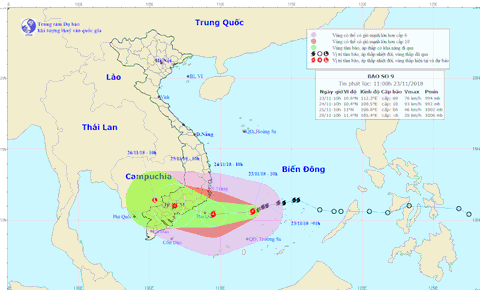 Bão số 9 đổ bộ vào đảo Phú Quý trước khi cập bờ Bình Thuận, Vũng Tàu - Ảnh 1. Bão số 9 đổ bộ vào đảo Phú Quý trước khi cập bờ Bình Thuận, Vũng Tàu - Ảnh 1.