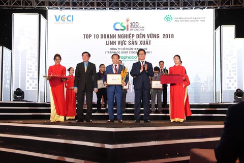 Traphaco lần thứ ba liên tiếp lọt Top 10 doanh nghiệp bền vững - Ảnh 1.
