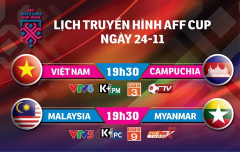 Lịch trực tiếp AFF Cup 2018: Việt Nam đối đầu Campuchia - Ảnh 1. Lịch trực tiếp AFF Cup 2018: Việt Nam đối đầu Campuchia - Ảnh 1.