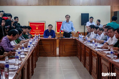 Bộ trưởng Nguyễn Xuân Cường: Bão số 9 di chuyển phức tạp - Ảnh 10. Bộ trưởng Nguyễn Xuân Cường: Bão số 9 di chuyển phức tạp - Ảnh 10.