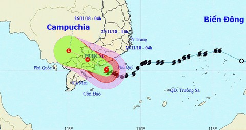 Bão số 9 đang áp sát Vũng Tàu, Bến Tre - Ảnh 1. Bão số 9 đang áp sát Vũng Tàu, Bến Tre - Ảnh 1.