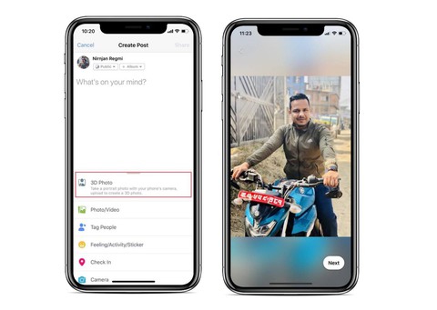 Cách chụp và chia sẻ ảnh 3D trên Facebook - Ảnh 1. Cách chụp và chia sẻ ảnh 3D trên Facebook - Ảnh 1.