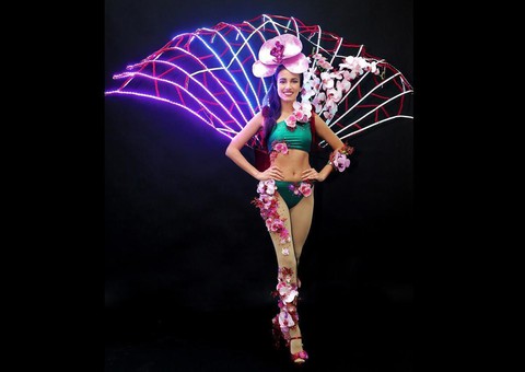 Người đẹp Singapore diện ‘quốc phục Trump - Kim’dự Miss Universe 2018 - Ảnh 3. Người đẹp Singapore diện ‘quốc phục Trump - Kim’dự Miss Universe 2018 - Ảnh 3.