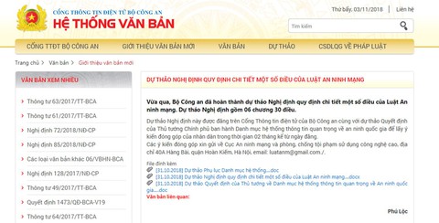 Bộ Công an: Luật An ninh mạng phù hợp quy định quốc tế - Ảnh 1. Bộ Công an: Luật An ninh mạng phù hợp quy định quốc tế - Ảnh 1.