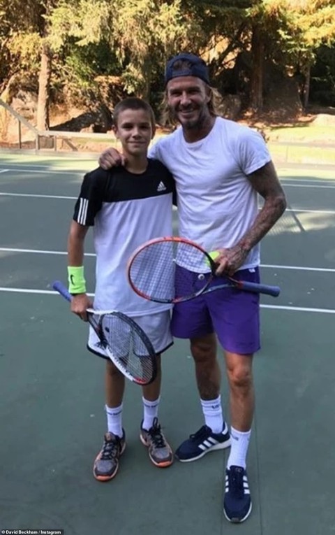 Quý tử Romeo được đầu tư thành Beckham quần vợt - Ảnh 3. Quý tử Romeo được đầu tư thành Beckham quần vợt - Ảnh 3.