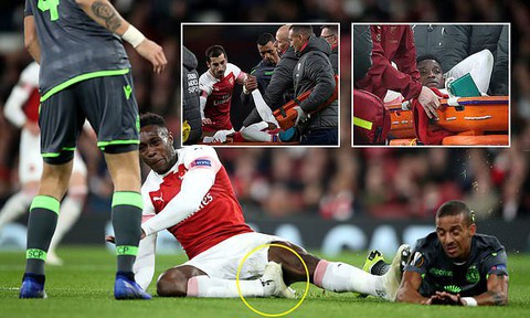 Những màn chấn thương rùng rợn của các cầu thủ Arsenal - Ảnh 1. Những màn chấn thương rùng rợn của các cầu thủ Arsenal - Ảnh 1.