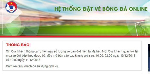 Vé trên mạng đợt 1 hết sạch sau hơn 30 phút - Ảnh 2. Vé trên mạng đợt 1 hết sạch sau hơn 30 phút - Ảnh 2.