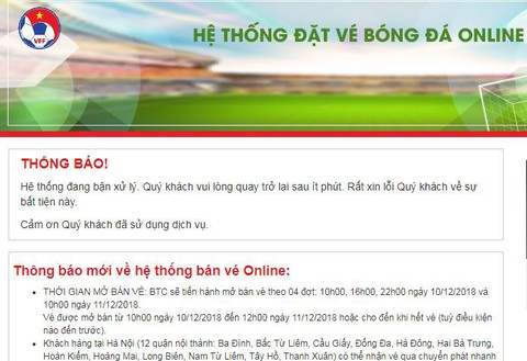 Vé trên mạng đợt 1 hết sạch sau hơn 30 phút - Ảnh 1. Vé trên mạng đợt 1 hết sạch sau hơn 30 phút - Ảnh 1.