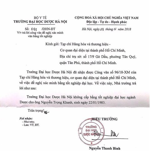 Nghi vấn phó chủ tịch hiệp hội chống hàng giả dùng bằng giả - Ảnh 2. Nghi vấn phó chủ tịch hiệp hội chống hàng giả dùng bằng giả - Ảnh 2.