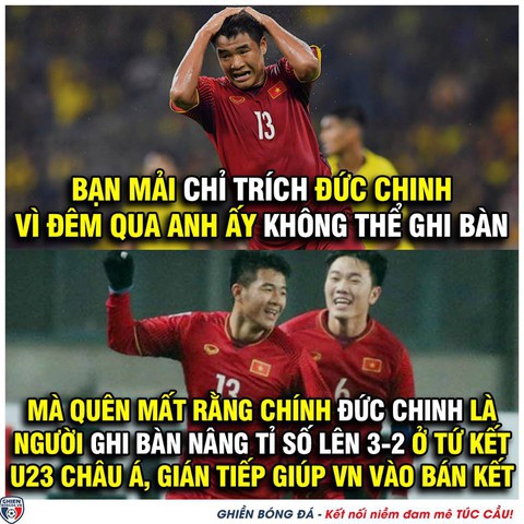 Dân mạng xót xa khi Đức Chinh bị chê trách - Ảnh 5. Dân mạng xót xa khi Đức Chinh bị chê trách - Ảnh 5.