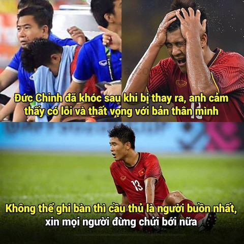 Dân mạng xót xa khi Đức Chinh bị chê trách - Ảnh 1. Dân mạng xót xa khi Đức Chinh bị chê trách - Ảnh 1.
