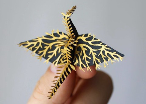 Ngắm những chú hạc giấy origami đẹp ngỡ ngàng - Ảnh 5. Ngắm những chú hạc giấy origami đẹp ngỡ ngàng - Ảnh 5.