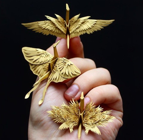 Ngắm những chú hạc giấy origami đẹp ngỡ ngàng - Ảnh 12.