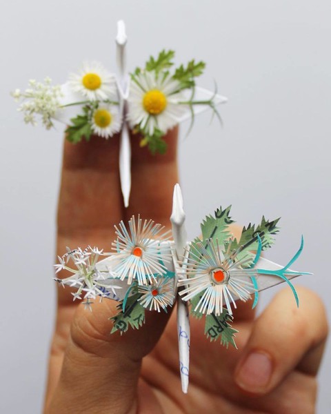 Ngắm những chú hạc giấy origami đẹp ngỡ ngàng - Ảnh 13.