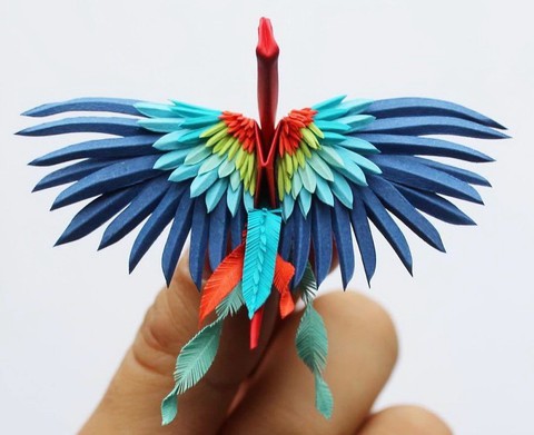 Ngắm những chú hạc giấy origami đẹp ngỡ ngàng - Ảnh 22.