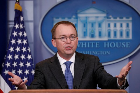 Ông Trump chọn giám đốc ngân sách Mulvaney làm quyền chánh văn phòng - Ảnh 1. Ông Trump chọn giám đốc ngân sách Mulvaney làm quyền chánh văn phòng - Ảnh 1.
