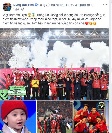 Các tuyển thủ VN viết gì trên Facebook sau khi vô địch AFF Cup? - Ảnh 2. Các tuyển thủ VN viết gì trên Facebook sau khi vô địch AFF Cup? - Ảnh 2.