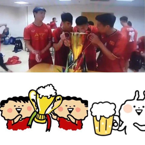 Loạt ‘bình loạn’ hài hước của cư dân mạng sau đêm vô địch - Ảnh 5. Loạt ‘bình loạn’ hài hước của cư dân mạng sau đêm vô địch - Ảnh 5.