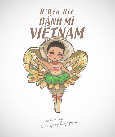 Tranh chibi đầy thần thái của H’Hen Niê tại cuộc thi Hoa hậu Hoàn vũ - Ảnh 2. Tranh chibi đầy thần thái của H’Hen Niê tại cuộc thi Hoa hậu Hoàn vũ - Ảnh 2.
