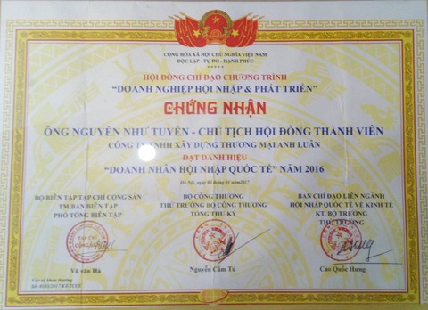 Công ty Anh Luân: Cống hiến vì lợi ích cộng đồng - Ảnh 3. Công ty Anh Luân: Cống hiến vì lợi ích cộng đồng - Ảnh 3.