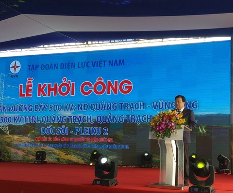 Khởi công 3 dự án ĐZ 500kv cung ứng điện miền Nam - Ảnh 1. Khởi công 3 dự án ĐZ 500kv cung ứng điện miền Nam - Ảnh 1.
