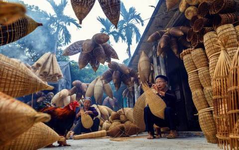 Thăm làng nghề đan đó 200 tuổi ở Hưng Yên - Ảnh 1. Thăm làng nghề đan đó 200 tuổi ở Hưng Yên - Ảnh 1.