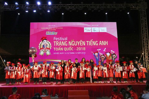 Đông đảo trẻ em tham gia Festival Trạng Nguyên Tiếng Anh - Ảnh 1. Đông đảo trẻ em tham gia Festival Trạng Nguyên Tiếng Anh - Ảnh 1.