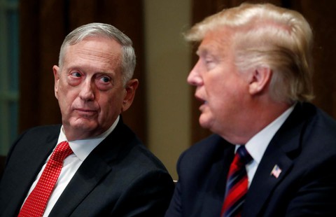 Thăng trầm của Bộ trưởng Quốc phòng Mattis dưới thời ông Trump - Ảnh 1. Thăng trầm của Bộ trưởng Quốc phòng Mattis dưới thời ông Trump - Ảnh 1.