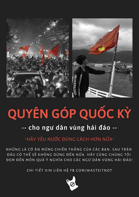 Bạn trẻ góp hơn 300 lá cờ gửi ngư dân hải đảo sau bão AFF Cup - Ảnh 2. Bạn trẻ góp hơn 300 lá cờ gửi ngư dân hải đảo sau bão AFF Cup - Ảnh 2.