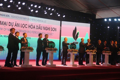 Chính thức vận hành liên hợp lọc hóa dầu Nghi Sơn - Ảnh 1. Chính thức vận hành liên hợp lọc hóa dầu Nghi Sơn - Ảnh 1.