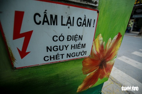Tủ điện Hà Nội được khoác áo mới đón Tết - Ảnh 18. Tủ điện Hà Nội được khoác áo mới đón Tết - Ảnh 18.