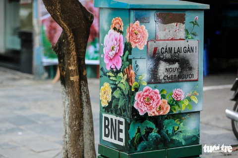 Tủ điện Hà Nội được khoác áo mới đón Tết - Ảnh 22. Tủ điện Hà Nội được khoác áo mới đón Tết - Ảnh 22.
