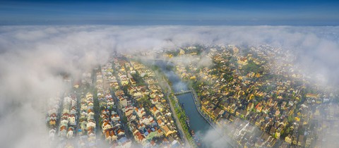 Hội An huyền ảo với góc nhìn từ trên cao - Ảnh 1. Hội An huyền ảo với góc nhìn từ trên cao - Ảnh 1.