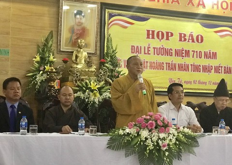 Đại lễ tưởng niệm 710 năm Phật hoàng Trần Nhân Tông nhập niết bàn - Ảnh 1. Đại lễ tưởng niệm 710 năm Phật hoàng Trần Nhân Tông nhập niết bàn - Ảnh 1.