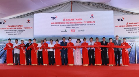 Khánh thành nhà máy điện mặt trời TTC Krông Pa - Ảnh 1. Khánh thành nhà máy điện mặt trời TTC Krông Pa - Ảnh 1.