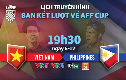 Lịch trực tiếp bán kết lượt về AFF Cup: Chờ Việt Nam vào chung kết - Ảnh 1. Lịch trực tiếp bán kết lượt về AFF Cup: Chờ Việt Nam vào chung kết - Ảnh 1.